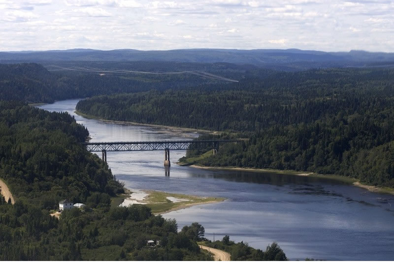 Vue d’ensemble du secteur de Rivière Bersimis